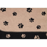 Cawö Wohndecken WE LOVE DOGS 62470 - Farbe: schwarz/beige - 93 - 150x200 cm