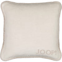 JOOP! Kissenhülle Melange-Doubleface - Größe: 50x50 cm - Farbe: Natur-Sand