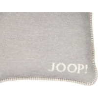 JOOP! Kissenhülle Melange-Doubleface - Größe: 50x50 cm - Farbe: Silber-Natur
