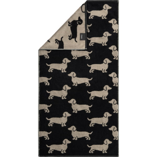 Cawö Handtücher We love Dogs 6246 - Farbe: Schwarz-Beige - 93 - Duschtuch 8 günstig online kaufen