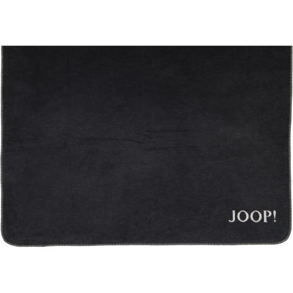 JOOP! Wohndecke Melange-Doubleface - Größe: 150x200 cm - Farbe: Anthrazit-Silber