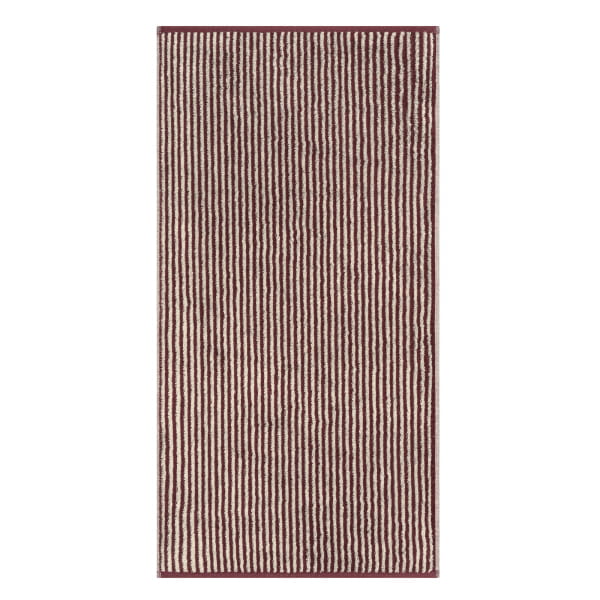 Cawö Handtücher Luxury Home Two-Tone Stripe 480 - Farbe: bordeaux - 23 - Du günstig online kaufen