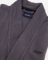 JOOP Herren Bademantel Kimono Pique 1656 - Farbe: Anthrazit - 767 - S