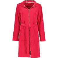 Vossen Bademäntel Damen Kurzmantel mit Kapuze Tampa - Farbe: kirschrot - 3680