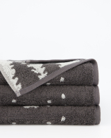 Cawö Handtücher WINTER EDITION Rudi im Schnee 6271 - Farbe: basalt/platin - 77