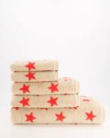 Cawö Handtücher NEW STARS Sterne klein 6261 - Farbe: beige/pink - 32