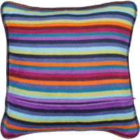 Cawö Kissenhüllen Lifestyle Streifen 70480 - Farbe: multicolor dunkel - 84 - 50x50 cm