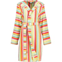 Cawö - Damen Bademantel Life Style - Kurzmantel mit Kapuze 7082 - Farbe: multicolor - 25 S