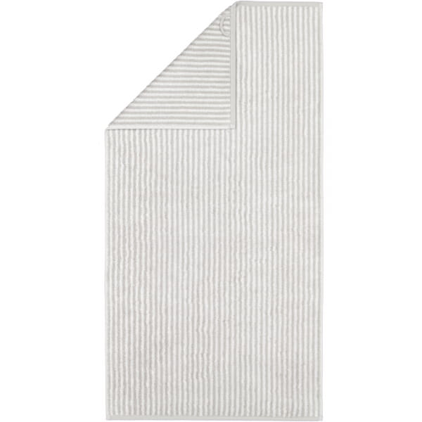 Cawö Handtücher Two-Tone Stripes 480 - Farbe: platin - 76 - Handtuch 50x100 günstig online kaufen