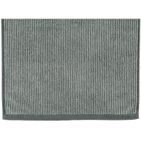 Marc o Polo Timeless Tone Stripe - Farbe: anthrazite/silver Gästetuch 30x50 cm