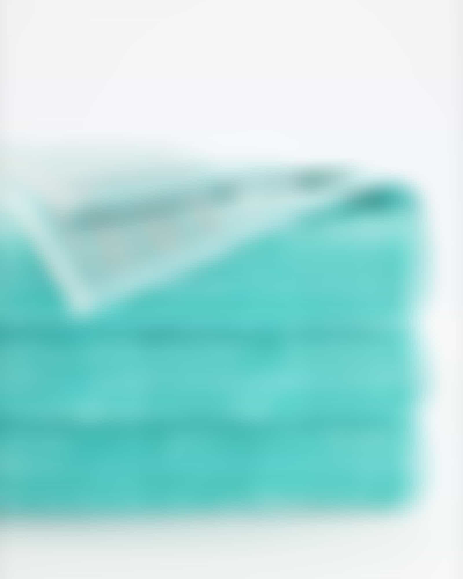 Cawö - Noblesse Cashmere Streifen 1056 - Farbe: mint - 14 - Waschhandschuh 16x22 cm