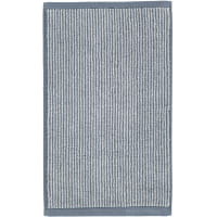 Marc o Polo Timeless Tone Stripe - Farbe: smoke blue/off white Handtuch 50x100 cm