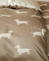 elegante Bettwäsche WE LOVE DOGS Dogs 24540 - Farbe: Natur-Beige - 7