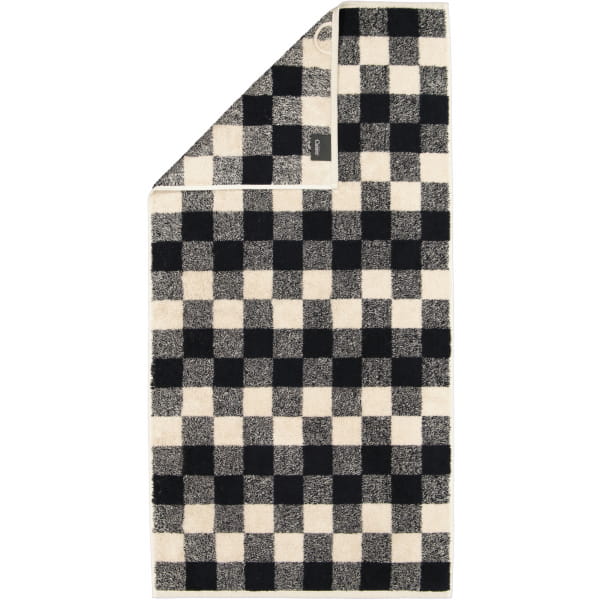 Cawö Handtücher Natural Karo 6217 - Farbe: natur-schwarz - 39 Duschtuch 80x150 cm