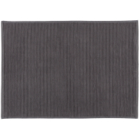 Möve Loft Badematte mit Chenillebiesen - 50x80 cm - Farbe: graphite - 843 (1-1099/7202)
