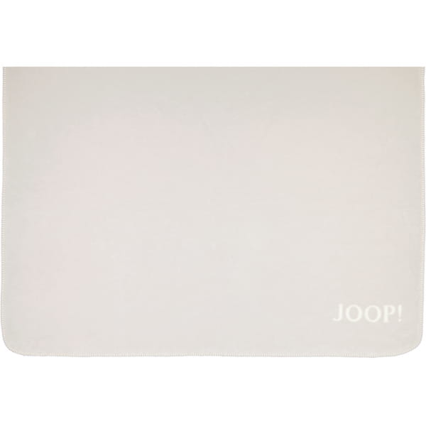 JOOP! Wohndecke Uni-Doubleface - Größe: 150x200 cm - Farbe: Rauch-Ecru