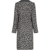 Cawö Home Bademäntel Damen Kurzmantel mit Kapuze Two-Tone Leo 851 - Farbe: basalt - 77