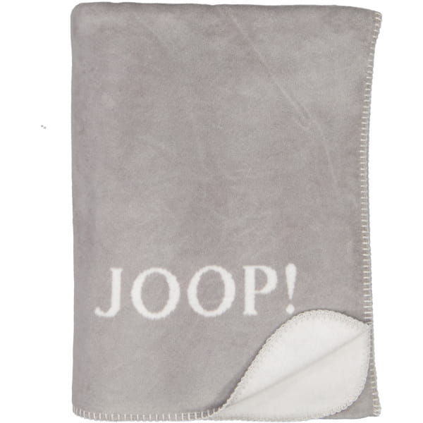 JOOP! Wohndecke Uni-Doubleface - Größe: 150x200 cm - Farbe: Graphit-Rauch günstig online kaufen