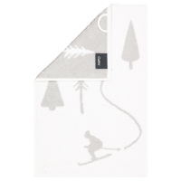 Cawö Handtücher WINTER EDITION Skifahrer 6272 - Farbe: weiß/platin - 67