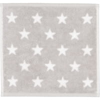 Cawö Handtücher NEW STARS Sterne klein 6261 - Farbe: platin/weiß - 76 - Duschtuch 70x140 cm