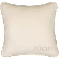 JOOP! Kissenhülle Uni-Doubleface - Größe: 50x50 cm - Farbe: Pergament-Sand