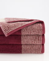 Cawö Handtücher Luxury Home Two-Tone 590 - Farbe: bordeaux - 23 - Waschhandschuh 16x22 cm