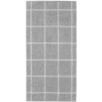 Cawö - Luxury Home Two-Tone Grafik 604 - Farbe: platin - 76 - Duschtuch 80x150 cm