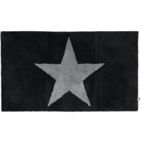 Rhomtuft - Badteppich STAR 216 - Farbe: schwarz/graphit - 1464 - 70x120 cm