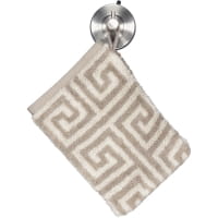 Cawö Handtücher Noblesse Elegance Allover 1088 - Farbe: graphit - 37 - Waschhandschuh 16x22 cm