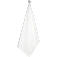 Rhomtuft - Handtücher Baronesse - Farbe: weiß - 01 - Seiflappen 30x30 cm