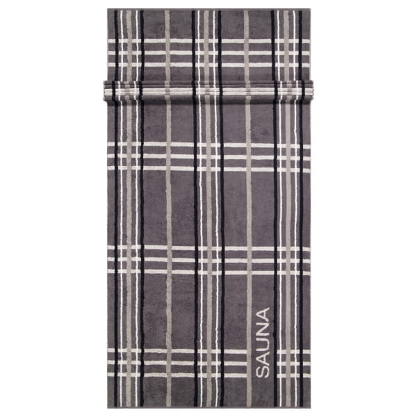 Cawö Saunatücher SAUNA Check 6274 - Farbe: anthrazit - 34 - 80x200 cm