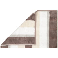 Cawö Handtücher Noblesse Stripe 1087 - Farbe: walnuss - 30 - Gästetuch 30x50 cm