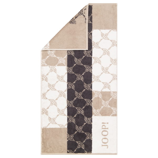 JOOP! Handtücher Sauna Squares 1719 - Farbe: Natur - 37 - Handtuch 50x100 cm