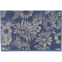 Cawö Handtücher Luxury Home Two-Tone Edition Floral 638 - Farbe: nachtblau - 10 - Handtuch 50x100 cm