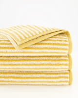 Cawö Handtücher Two-Tone Stripes 480 - Farbe: gold - 53 - Duschtuch 80x150 cm