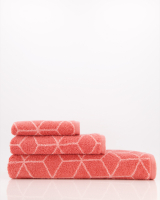 Villeroy &amp; Boch Handtücher Coordinates Carré 2557 - Farbe: coral - 22 - Handtuch 50x100 cm