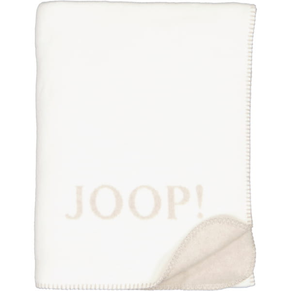 JOOP! Wohndecke Uni-Doubleface - Größe: 150x200 cm - Farbe: Sand-Pergament günstig online kaufen