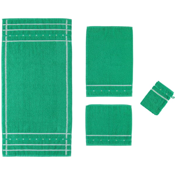 Vossen Quadrati - Farbe: emerald/weiß - 062