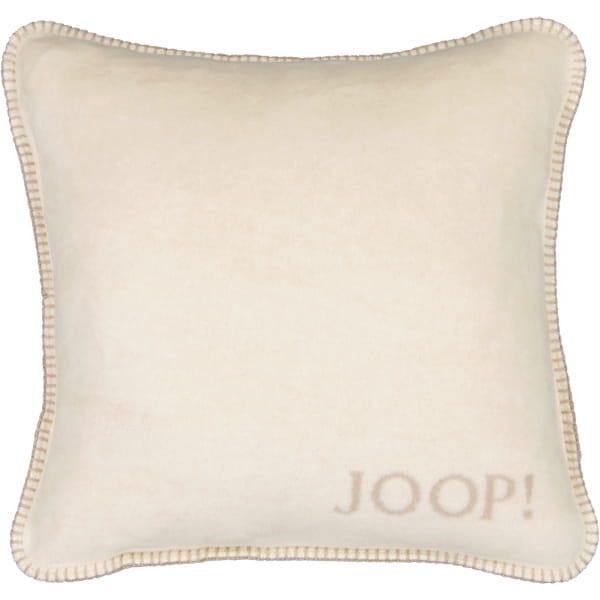 JOOP! Kissenhülle Uni-Doubleface - Größe: 50x50 cm - Farbe: Pergament-Sand günstig online kaufen
