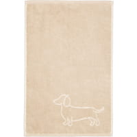 Cawö Handtücher We love Dogs Companion 6248 - Farbe: Natur-Beige - 33 - Gästetuch 30x50 cm