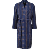 Cawö Herren Bademantel Kimono 2508 - Farbe: blau - 13 - XL