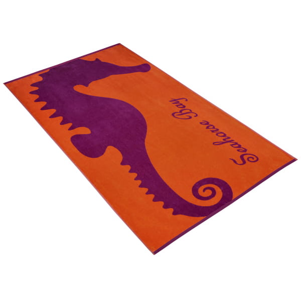 Vossen Strandtücher Seahorse Bay - Farbe: orange - 0001 - 100x180 cm