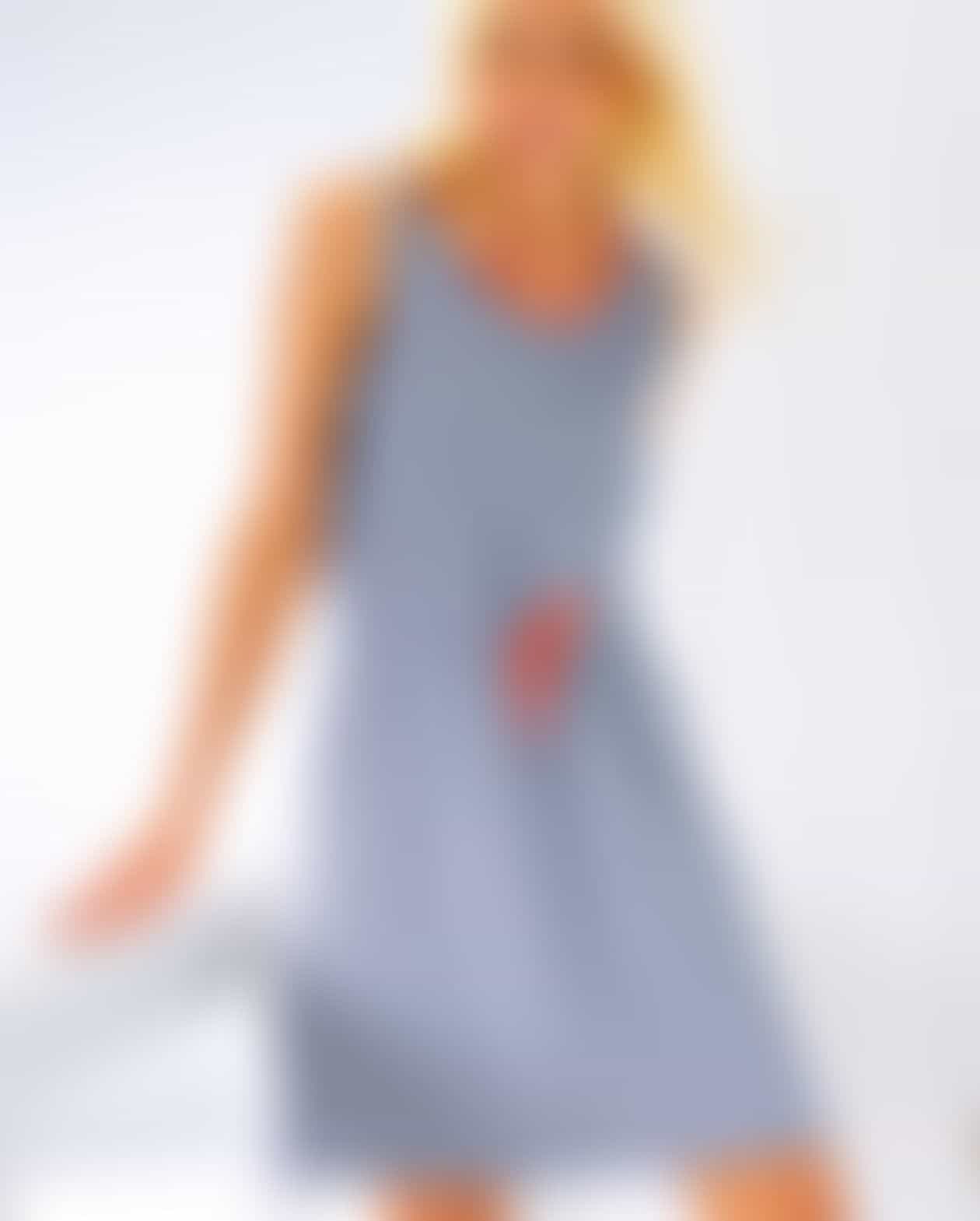 Cawö - Strandkleid 9306 - Farbe: blau-gelb - 15 Detailbild 3 Cawö - Strandkleid 9306 - Farbe: blau-gelb - 15 Detailbild 3