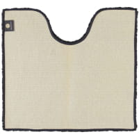 Rhomtuft - Badteppiche Square - Farbe: zinn - 02 - Toilettenvorlage mit Ausschnitt 55x60 cm