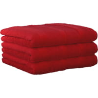 Cawö - Noblesse2 1002 - Farbe: rot - 203 Waschhandschuh 16x22 cm
