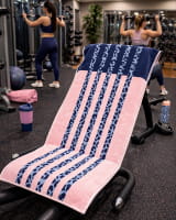 Cawö Fitness-Handtücher LEO STRIPE 6291 - Farbe: powder blue - 12 - 50x130 cm