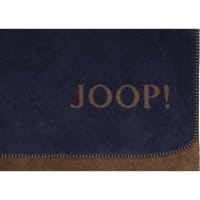 JOOP! Wohndecke Uni-Doubleface - Größe: 150x200 cm - Farbe: Marine-Karamell