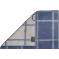 Cawö - Luxury Home Two-Tone Grafik 604 - Farbe: nachtblau - 10 - Handtuch 50x100 cm