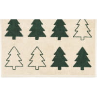 Cawö Handtücher Christmas Edition Tannenbäume 794 - Farbe: natur-grün - 34 - Gästetuch 30x50 cm