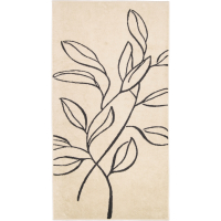 Cawö Handtücher Atelier Floral 6239 - Farbe: beige - 37 - Handtuch 50x100 cm